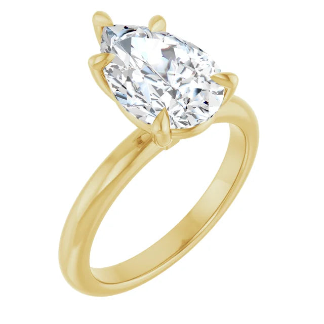 Pear Solitaire Engagement Ring