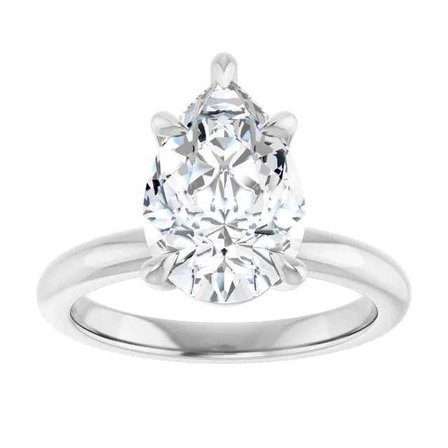 Pear Solitaire Engagement Ring