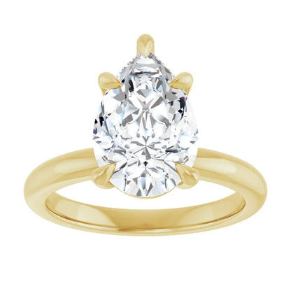 Pear Solitaire Engagement Ring