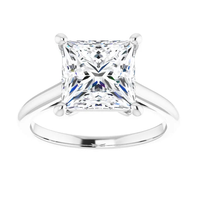 Solitaire Ring with Hidden Infinity