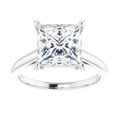 Solitaire Ring with Hidden Infinity