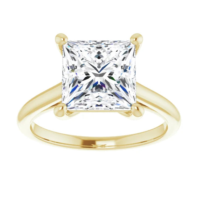 Solitaire Ring with Hidden Infinity