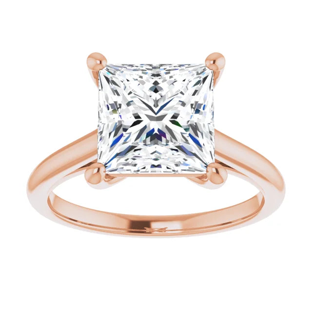 Solitaire Ring with Hidden Infinity