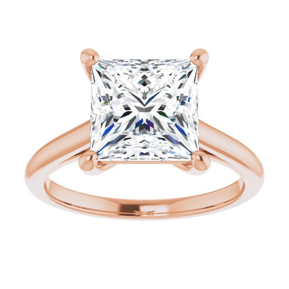 Solitaire Ring with Hidden Infinity