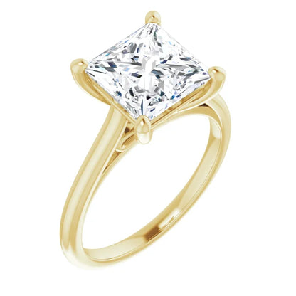 Solitaire Ring with Hidden Infinity