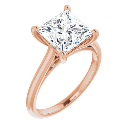 Solitaire Ring with Hidden Infinity