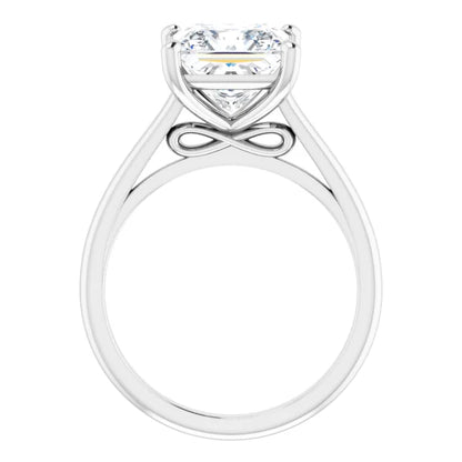 Solitaire Ring with Hidden Infinity
