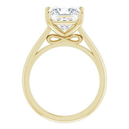 Solitaire Ring with Hidden Infinity