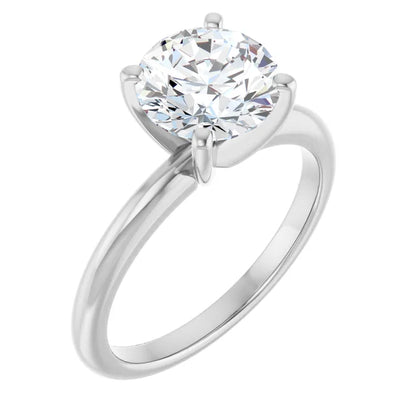 Elevated Solitaire Engagament Ring