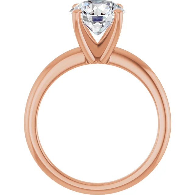 Elevated Solitaire Engagament Ring