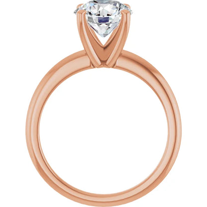Elevated Solitaire Engagament Ring