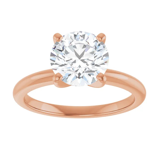 Elevated Solitaire Engagament Ring