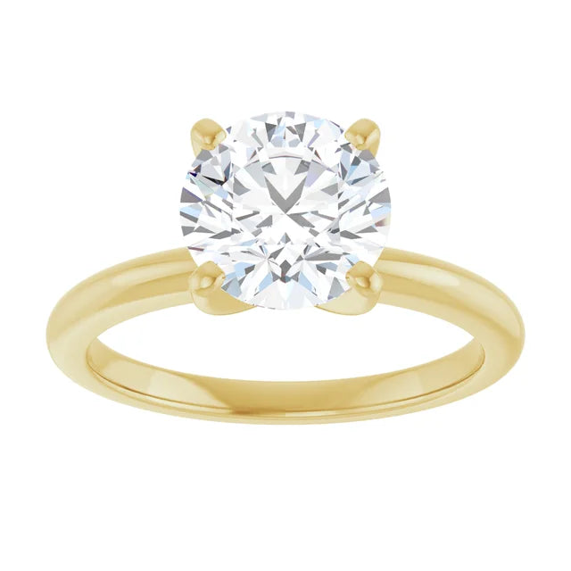 Elevated Solitaire Engagament Ring