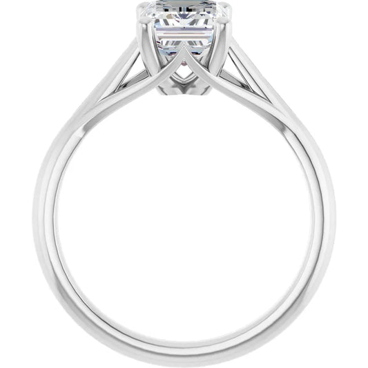 Emerald- Solitaire Engagement Ring