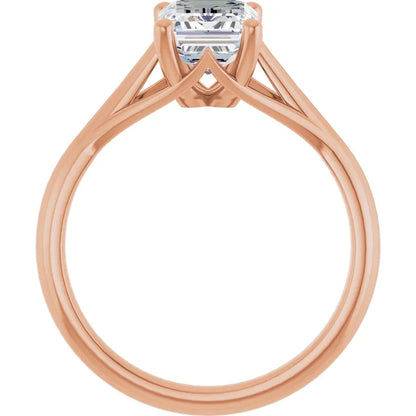 Emerald- Solitaire Engagement Ring