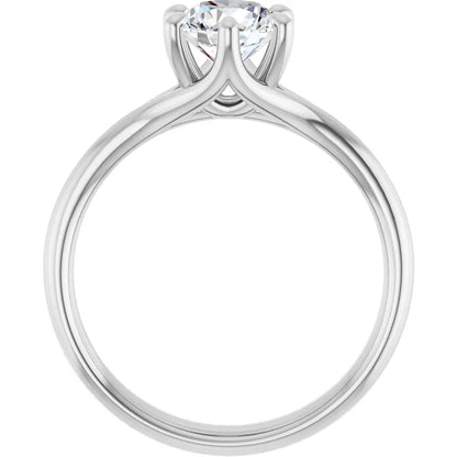 Round Solitaire- Twisted Mount