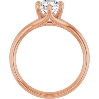 Round Solitaire- Twisted Mount