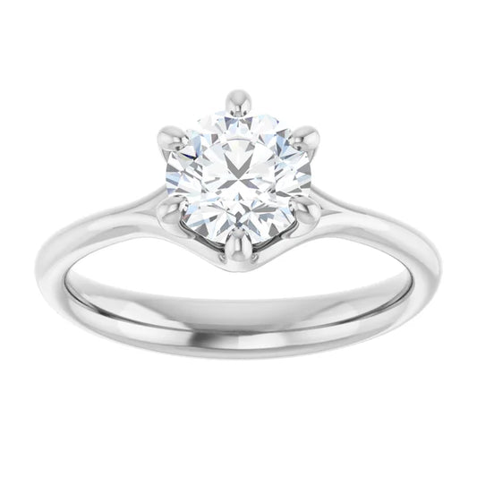 Round Solitaire- Twisted Mount