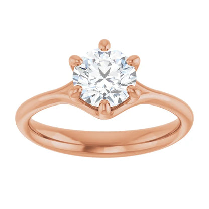 Round Solitaire- Twisted Mount