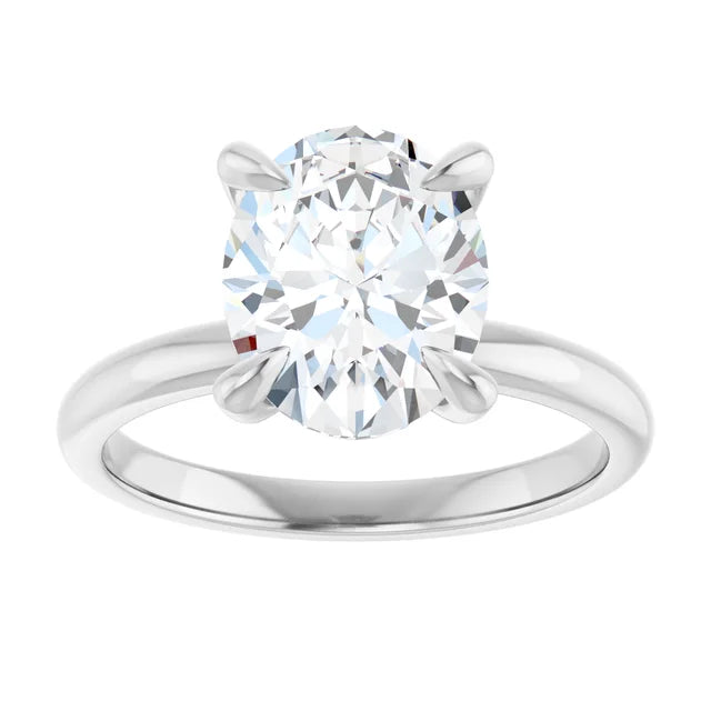 Oval Solitaire 4-Prong