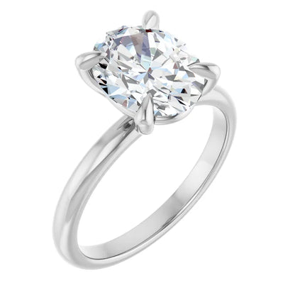 Oval Solitaire 4-Prong